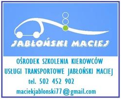 Ośrodek szkolenia kierowców, usługi transportowe. Jabłoński Maciej, Brudzeń Duży godziny otwarcia