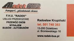 Radek Firma Handlowo-Usługowa Radosław Krupiński, Działdowo godziny otwarcia