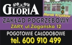 GLORIA ZAKŁAD POGRZEBOWY MAREK KRZYŚKÓW MIĘDZYNARODOWY TRANSPORT ZMARŁYCH, Żary - godziny otwarcia
