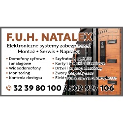 domofony cyfrowe i analogowe ,naprawa,montaż, serwis F.U.H. ''Natalex'' Waldemar Stefański, Nowa Wieś Tworoska godziny otwarcia
