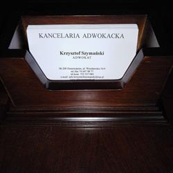 Kancelaria Adwokacka Adwokat Szymański Krzysztof, Dzierżoniów - godziny otwarcia