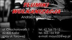Tłumik-Car. Andrzej Kołodziejek, Kalisz godziny otwarcia