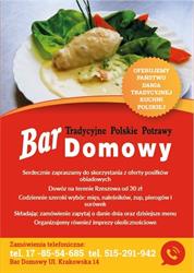 Domowy. Bar, Rzeszów godziny otwarcia