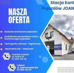 Stacja Kontroli Pojazdów Joanna. Joanna Rogowska, Kuźnica Czarnkowska godziny otwarcia