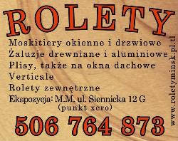 Rolety Mińsk, Mińsk Mazowiecki godziny otwarcia