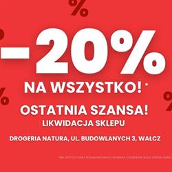 Natura Drogerie Wałcz, godziny otwarcia