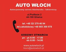 Auto Włoch S.c. Grzegorz Włoch, Tomasz Hałat, Gliwice godziny otwarcia