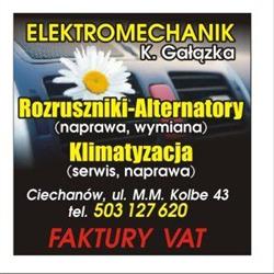 Elektromechanika Pojazdowa Gałązka Krzysztof, Ciechanów godziny otwarcia