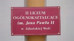 II Liceum Ogólnokształcące Im. Jana Pawła II W Zduńskiej Woli, Zduńska Wola godziny otwarcia