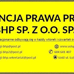 Agencja Prawa Pracy i BHP Sp. z. o. o Sp.k, szkolenia BHP i PPOŻ, usługi i doradztwo BHP, Łódź godziny otwarcia