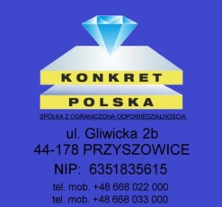 KONKRET Polska Sp. z o.o., Przyszowice godziny otwarcia