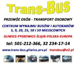Trans-Bus - Busy i Autokary - Przewozy Autokarowe - Wynajem Busów i Autokarów, Gliwice godziny otwarcia