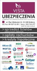 Agencja Ubezpieczeniowa Vesta Justyna Płoska, Nidzica godziny otwarcia