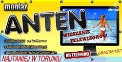 POP-SAT. Montaż anten satelitarnych i naziemnych DVB-T, wieszanie TV.Najtaniej w Toruniu i regionie, Toruń - godziny otwarcia
