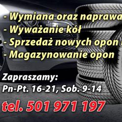 Wulkanizacja + czujniki ciśnienia TPMS, Tomaszów Mazowiecki godziny otwarcia