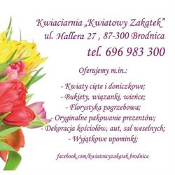 Kwiaciarnia KWIATOWY ZAKĄTEK, Brodnica godziny otwarcia