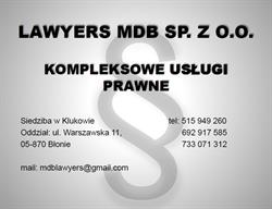 LAWYERS MDB SP. Z O.O., Błonie - godziny otwarcia
