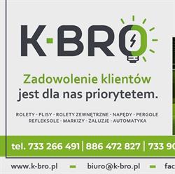 K-BRO - pergole, markizy, rolety, moskitiery, napędy, Brodnica godziny otwarcia
