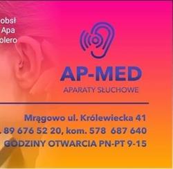 AP-MED Monika Krysiak Aparaty słuchowe, Mrągowo godziny otwarcia