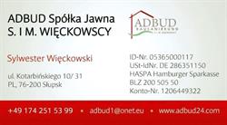 Adbud S i M Więckowscy, Słupsk godziny otwarcia