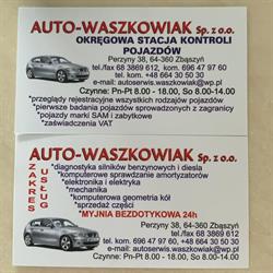 AUTO WASZKOWIAK SP Z O O, Zbąszyń godziny otwarcia