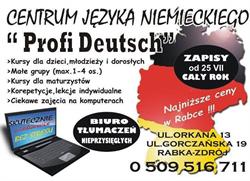 PROFI DEUTSCH Centrum Języka Niemieckiego mgr Piotr Sutor, Rabka-Zdrój godziny otwarcia
