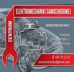 CENTRUM ELEKTROMECHANIKI SAMOCHODOWEJ SEBASTIAN BILEWICZ, Pianowo godziny otwarcia