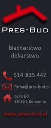 Krzysztof Pres - Firma Budowlana - Pres-BUD, Łęka godziny otwarcia