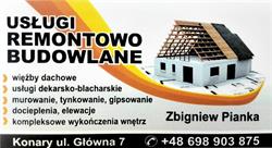 Usługi Remontowo-Budowlane Zbigniew Pianka, Konary godziny otwarcia