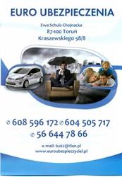 Euro Ubezpieczenia Schulz-Chojnacka E., Toruń godziny otwarcia