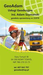 GEOADAM USŁUGI GEODEZYJNE, Nowy Tomyśl godziny otwarcia