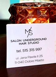 UNDERGROUND Hair Studio, Dobre Miasto godziny otwarcia