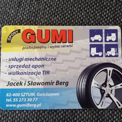 GUMI S C JACEK BERG, Gościszewo godziny otwarcia