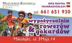 MAZURSKIE ROWERY PL, Mikołajki godziny otwarcia