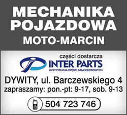 MECHANIKA POJAZDOWA "MOTO-MARCIN" FILIPOWICZ MARCIN, Dywity godziny otwarcia
