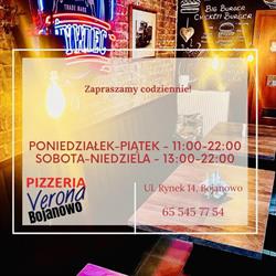 PPHU VERONA, Bojanowo godziny otwarcia