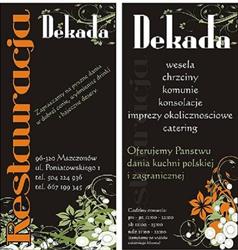 RESTAURACJA DEKADA, Mszczonów godziny otwarcia