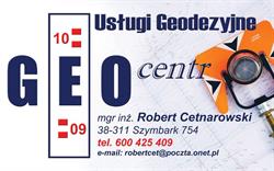 Cetnarowski GEOCENTR Usługi Geodezyjne, Szymbark godziny otwarcia