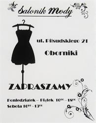 SALONIK MODY, Oborniki godziny otwarcia