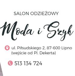 SALON ODZIEŻOWY MODA I SZYK, Lipno godziny otwarcia