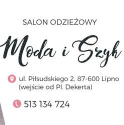 SALON ODZIEŻOWY MODA I SZYK, Lipno godziny otwarcia