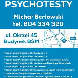 Gabinet Psychologiczny Psychotech mgr Michał Berłowski, Bełchatów godziny otwarcia