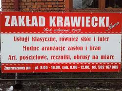 "Anna" Zakład Krawiecki, Dwikozy godziny otwarcia