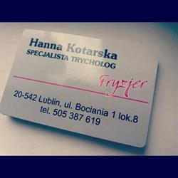 Hanna Kotarska Gabinet Trychologii. Salon Fryzjerski, Lublin godziny otwarcia