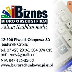JKM FINANSE s.c. Biuro Rachunkowe Doradztwo Prawne Consulting Maja Szmyt Janusz Szok, Pisz godziny otwarcia
