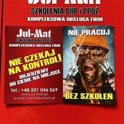 Jul-Mat - Szkolenia BHP i Przeciwpożarowe, Pyrzyce godziny otwarcia