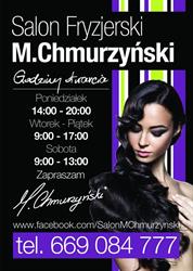 "Salon Fryzjerski M. Chmurzyński" Mateusz Chmurzyński, Stronie Śląskie godziny otwarcia