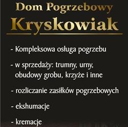 Dom Pogrzebowy Kryskowiak, Gniezno godziny otwarcia