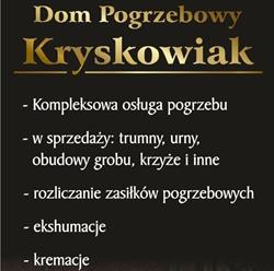 Dom Pogrzebowy Kryskowiak, Gniezno godziny otwarcia