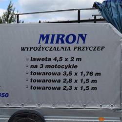 Miron Wypożyczalnia Przyczep Bartosz Mirończuk, Słupsk godziny otwarcia